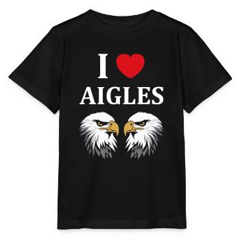 Citation humour Oiseau aigle - T-shirt bio MINI CREATOR Stanley/Stella Enfant - noir - Devant - Mikhail (115cm)