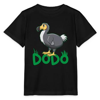 Bird Lover Flying Bird Dodo - Stanley/Stella MINI CREATOR Kids’ T-Shirt - black - Front - Mikhail (115cm)