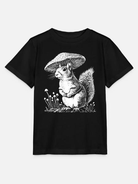 Eichhörnchen - Stanley/Stella Kinder T-Shirt MINI CREATOR  - Schwarz