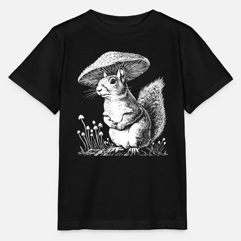Écureuil - T-shirt bio MINI CREATOR Stanley/Stella Enfant - noir