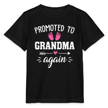 Promu grand-mère à nouveau - T-shirt bio MINI CREATOR Stanley/Stella Enfant - noir - Devant - Mikhail (115cm)