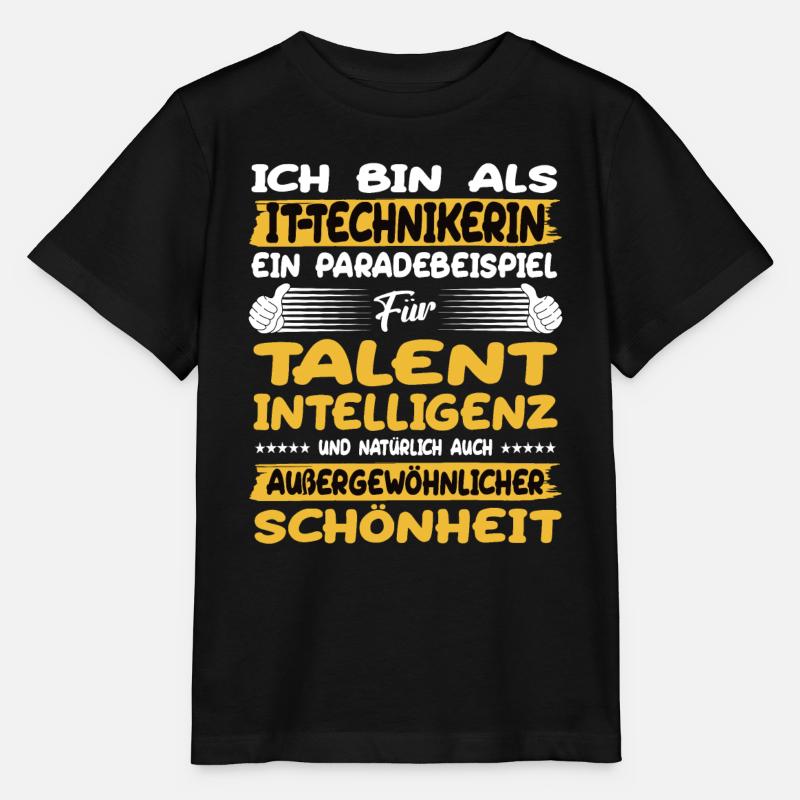 it technikerin ein Paradebeispiel für Talent - Stanley/Stella Kinder T-Shirt MINI CREATOR  - Schwarz