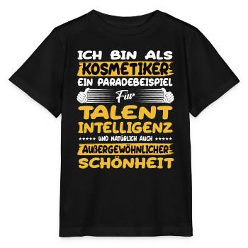 La cosmétologue, un excellent exemple de talent - T-shirt bio MINI CREATOR Stanley/Stella Enfant - noir - Devant - Mikhail (115cm)