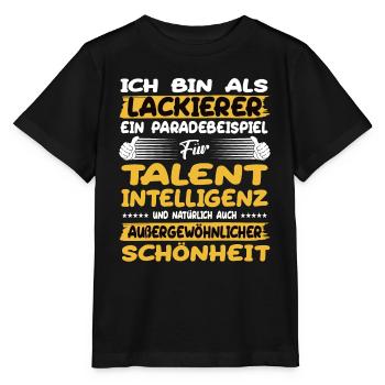 Le peintre, un excellent exemple de talent - T-shirt bio MINI CREATOR Stanley/Stella Enfant - noir - Devant - Mikhail (115cm)