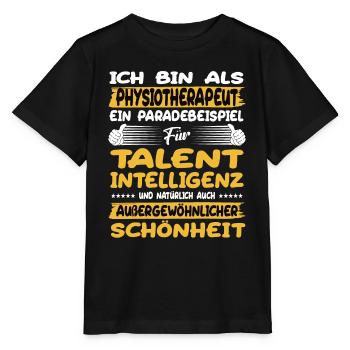 Le physiothérapeute, un excellent exemple de talent - T-shirt bio MINI CREATOR Stanley/Stella Enfant - noir - Devant - Mikhail (115cm)