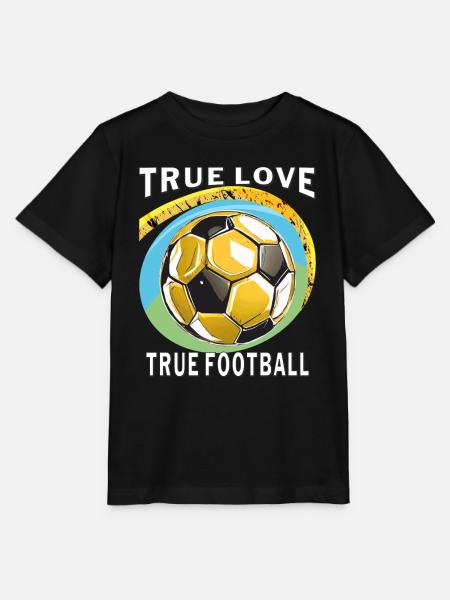 TRUE LOVE TRUE FOOTBALL - Stanley/Stella Kinder T-Shirt MINI CREATOR  - Schwarz