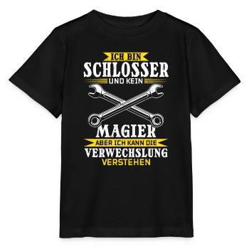 I'm a locksmith and not a magician - Stanley/Stella MINI CREATOR Kids’ T-Shirt - black - Front - Mikhail (115cm)