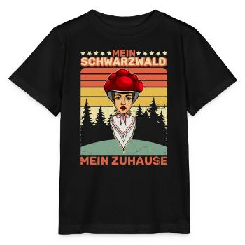 Ma Forêt-Noire, ma maison, Forêt - T-shirt bio MINI CREATOR Stanley/Stella Enfant - noir - Devant - Mikhail (115cm)