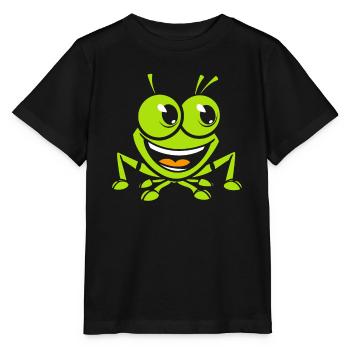 Heuschrecke - Stanley/Stella Kinder T-Shirt MINI CREATOR  - Schwarz - Vorne - Mikhail (115cm)