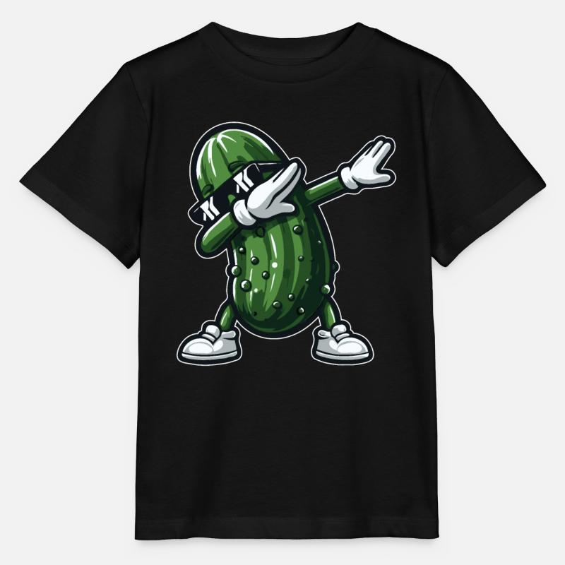Dabbing Gurke Dab Gurke Dill Gurke Gurke Lustig - Stanley/Stella Kinder T-Shirt MINI CREATOR  - Schwarz