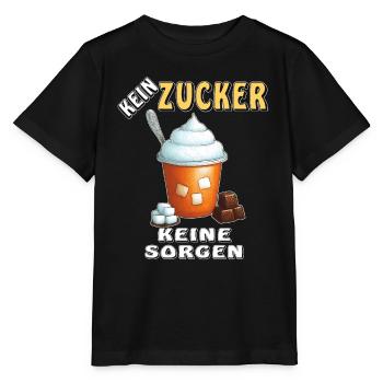 KEIN ZUCKER KEINE SORGEN - Stanley/Stella Kinder T-Shirt MINI CREATOR  - Schwarz - Vorne - Mikhail (115cm)