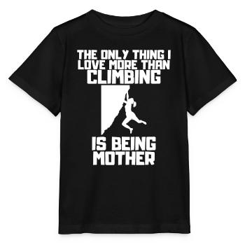Climbing, Climber, Mountain Climbing, Mountain Mountaineering - Stanley/Stella MINI CREATOR Kids’ T-Shirt - black - Front - Mikhail (115cm)