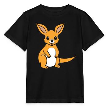 kangaroo - Stanley/Stella MINI CREATOR Kids’ T-Shirt - black - Front - Mikhail (115cm)