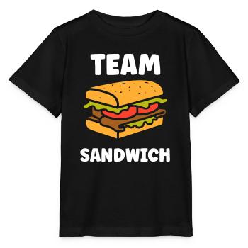 Humour sandwich - T-shirt bio MINI CREATOR Stanley/Stella Enfant - noir - Devant - Mikhail (115cm)