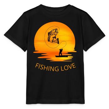 Fisch-Angriff - Stanley/Stella Kinder T-Shirt MINI CREATOR  - Schwarz - Vorne - Mikhail (115cm)