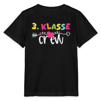 3rd Grade Crew Elementary School School - Stanley/Stella MINI CREATOR Kids’ T-Shirt - black - Front - Mikhail (115cm)