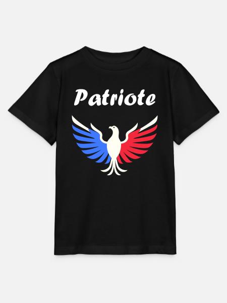 Patriotisches Frankreich-Emblem - Stanley/Stella Kinder T-Shirt MINI CREATOR - Schwarz