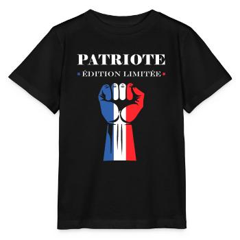 Patriot Limitierte Auflage - Stanley/Stella Kinder T-Shirt MINI CREATOR  - Schwarz - Vorne - Mikhail (115cm)