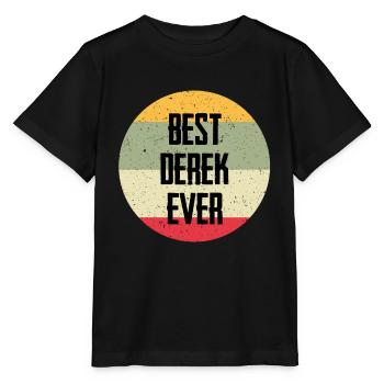 Le meilleur Derek de tous les temps - T-shirt bio MINI CREATOR Stanley/Stella Enfant - noir - Devant - Mikhail (115cm)