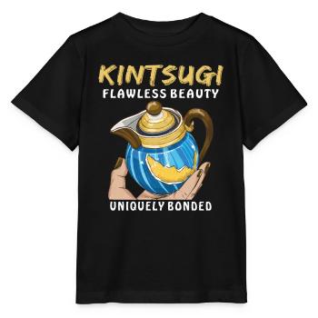 KINTSUGI FLAWLESS BEAUTY UNIQUELY BONDED - Stanley/Stella Kinder T-Shirt MINI CREATOR  - Schwarz - Vorne - Mikhail (115cm)
