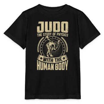 Judo Training Japanese Men Women Funny Judo - Stanley/Stella MINI CREATOR Kids’ T-Shirt - black - Front - Mikhail (115cm)