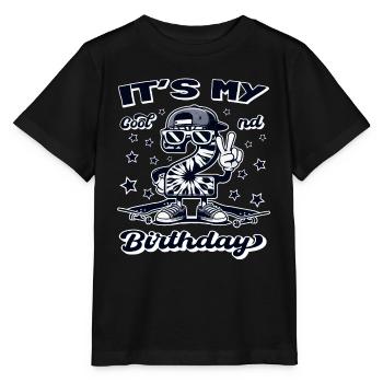 It' My 2nd Birthday Boy Toddler Skateboard B-day - Stanley/Stella Kinder T-Shirt MINI CREATOR  - Schwarz - Vorne - Mikhail (115cm)