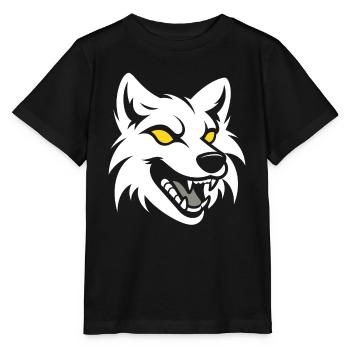 loup - T-shirt bio MINI CREATOR Stanley/Stella Enfant - noir - Devant - Mikhail (115cm)