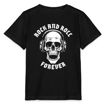ROCK AND ROLL FOREVER - Stanley/Stella Kinder T-Shirt MINI CREATOR  - Schwarz - Vorne - Mikhail (115cm)