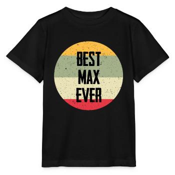 Best Max Ever - Stanley/Stella Kinder T-Shirt MINI CREATOR  - Schwarz - Vorne - Mikhail (115cm)