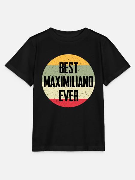Best Maximiliano Ever - Stanley/Stella Kinder T-Shirt MINI CREATOR  - Schwarz