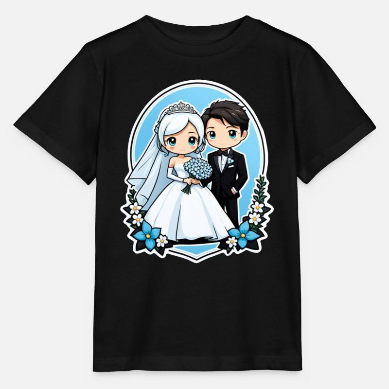just married - pour mariage - T-shirt bio MINI CREATOR Stanley/Stella Enfant - noir