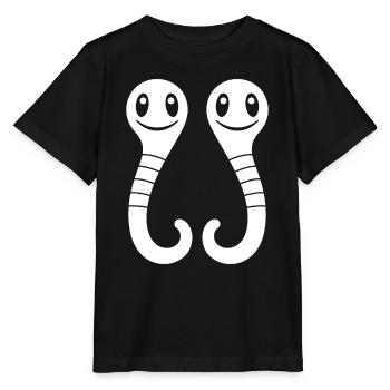 earthworm - Stanley/Stella MINI CREATOR Kids’ T-Shirt - black - Front - Mikhail (115cm)