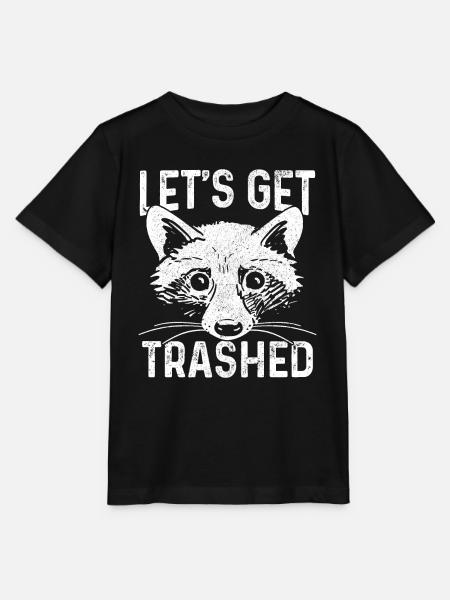 Waschbär Lustig Geschenk - Stanley/Stella Kinder T-Shirt MINI CREATOR - Schwarz