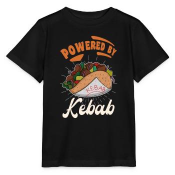 Powered by Kebab Traditions Street Food Kebab - Stanley/Stella MINI CREATOR Kids’ T-Shirt - black - Front - Mikhail (115cm)