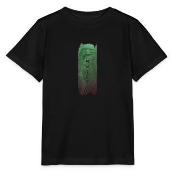Flinkes Raubtier: Raptor - Stanley/Stella Kinder T-Shirt MINI CREATOR  - Schwarz - Vorne - Mikhail (115cm)