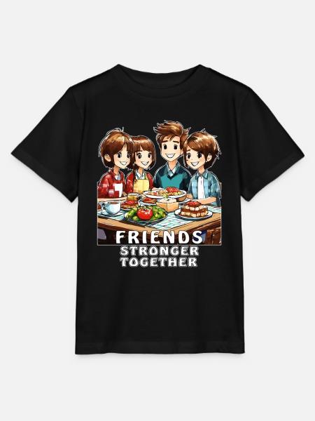 FREUNDE STRONGER TOGETHER - Stanley/Stella Kinder T-Shirt MINI CREATOR  - Schwarz