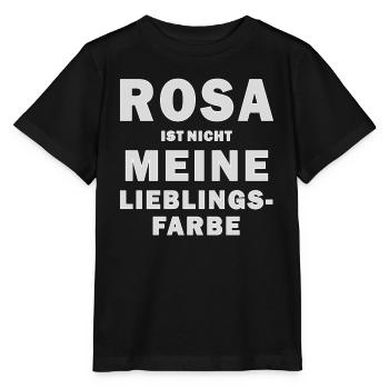 LE ROSE N’EST PAS MA COULEUR PRÉFÉRÉE - T-shirt bio MINI CREATOR Stanley/Stella Enfant - noir - Devant - Mikhail (115cm)