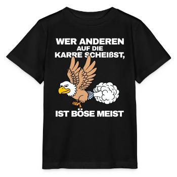 qui monte sur la charrette des autres - T-shirt bio MINI CREATOR Stanley/Stella Enfant - noir - Devant - Mikhail (115cm)