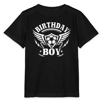 Geburtstagsbuldenfußballspieler Bday Team Party - Stanley/Stella Kinder T-Shirt MINI CREATOR  - Schwarz - Vorne - Mikhail (115cm)