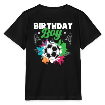 Geburtstagsbuldenfußballspieler Bday Team Party - Stanley/Stella Kinder T-Shirt MINI CREATOR  - Schwarz - Vorne - Mikhail (115cm)