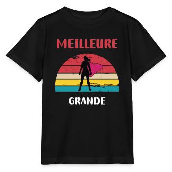 Best Vintage Retro Big Sister - Stanley/Stella MINI CREATOR Kids’ T-Shirt - black - Front - Mikhail (115cm)