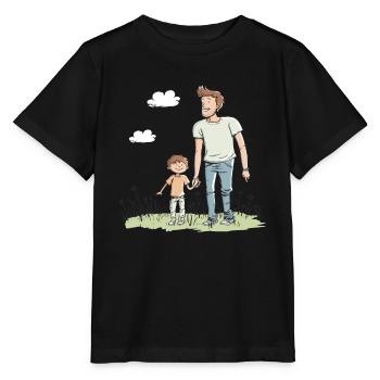 Father and son - Stanley/Stella MINI CREATOR Kids’ T-Shirt - black - Front - Mikhail (115cm)