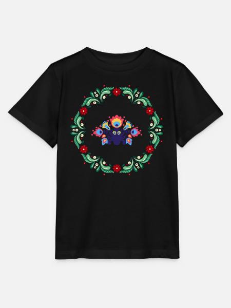 Ich liebe Folk - Stanley/Stella Kinder T-Shirt MINI CREATOR  - Schwarz