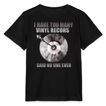 Zu Viele Vinylplatten Sagt Niemand Jemals - Stanley/Stella Kinder T-Shirt MINI CREATOR  - Schwarz - Vorne - Mikhail (115cm)