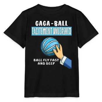 GAGA BALL EXCITEMENT UNLEASHED - Stanley/Stella MINI CREATOR Kids’ T-Shirt - black - Front - Mikhail (115cm)