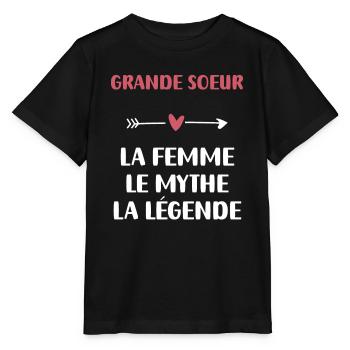 Big Sister Myth Legend - Stanley/Stella MINI CREATOR Kids’ T-Shirt - black - Front - Mikhail (115cm)