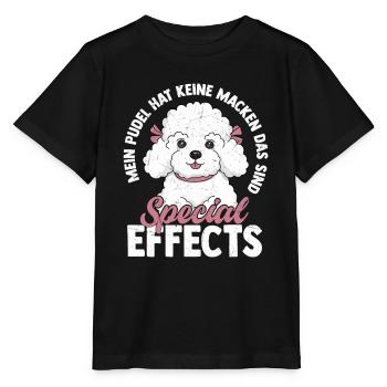 Mein Pudel hat keine Macken Hund Frauchen Herrchen - Stanley/Stella Kinder T-Shirt MINI CREATOR  - Schwarz - Vorne - Mikhail (115cm)