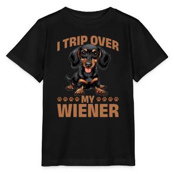 Dachshund Doxie Wiener Dog Breed - Stanley/Stella MINI CREATOR Kids’ T-Shirt - black - Front - Mikhail (115cm)