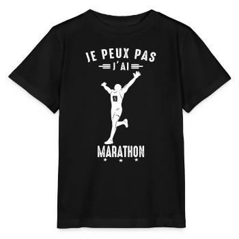 Ich kann nicht Marathonläufer - Stanley/Stella Kinder T-Shirt MINI CREATOR  - Schwarz - Vorne - Mikhail (115cm)