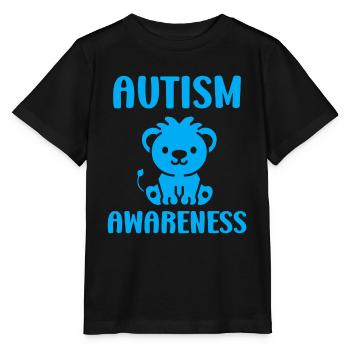 sensibilisation à l'autisme autiste - T-shirt bio MINI CREATOR Stanley/Stella Enfant - noir - Devant - Mikhail (115cm)